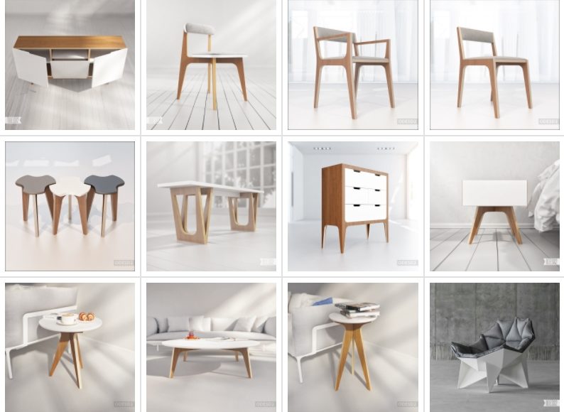 25 Free 3D Furniture Model share by ODES