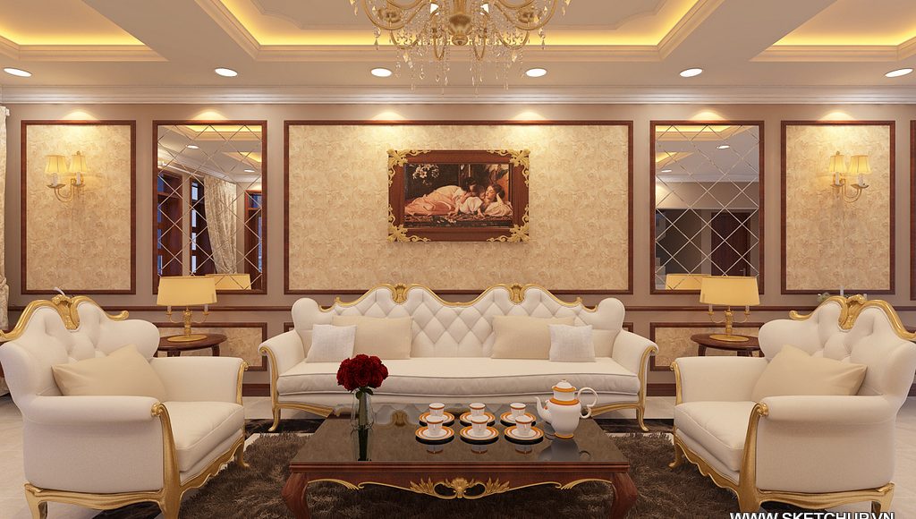 Free 3D Scene Living room Model Sketchup File 12 By Nguyen Minh Hieu 1