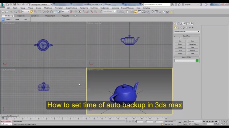 Tutorials How To Set Time Of Auto Backup In 3ds Max