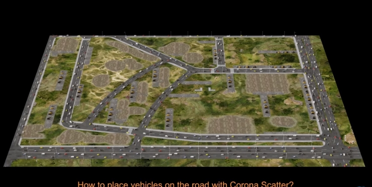 Tutorials How To Place Vehicles On The Road With Corona Scatter