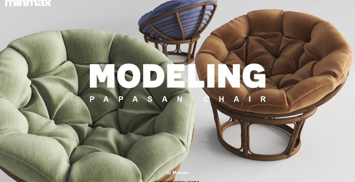 Download Free 3D Model Papasan chair By Nguyen Minh Khoa