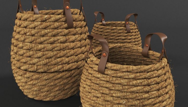 Download Free 3D Models Rope basket by Nguyen Minh Khoa