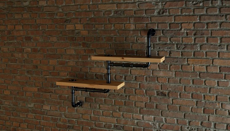 Download Free Pipe Shelves Model by Iskren Marinov 3
