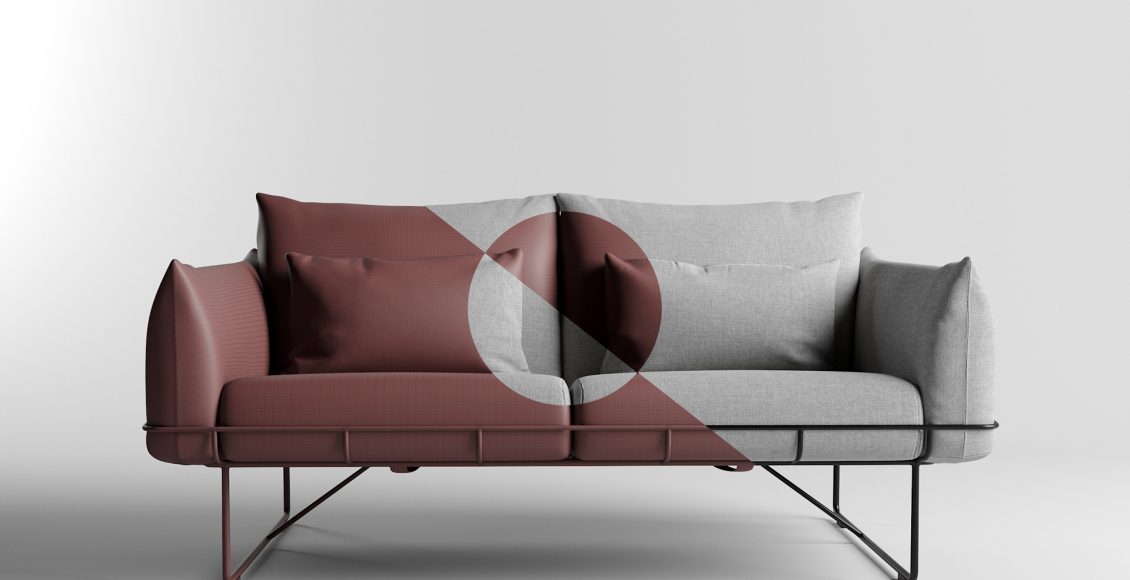 Free 3D Model Wireframe Sofa by SETLA Studio 5
