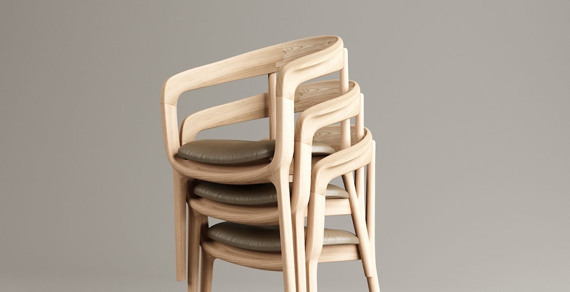Free 3D Model Wooden Chair by SETLA Studio 3