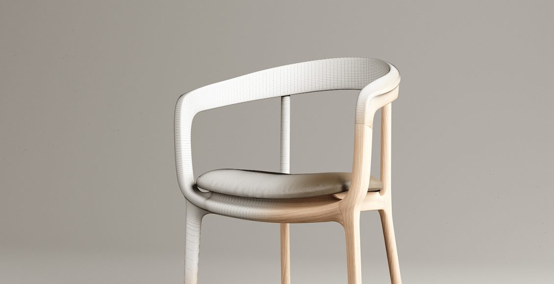 Free 3D Model Wooden Chair by SETLA Studio 4
