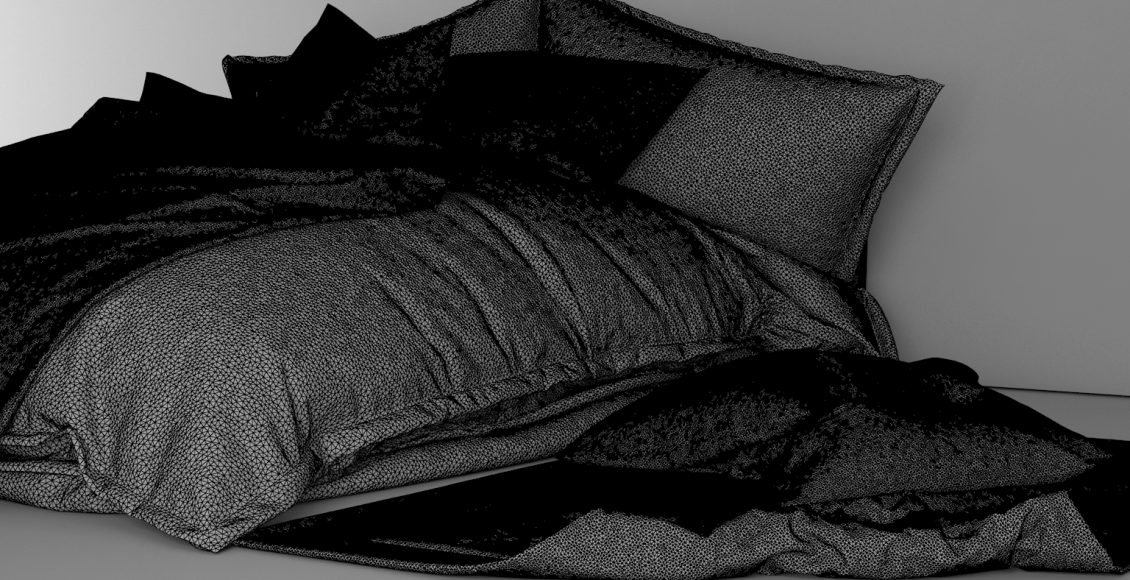 Free 3D Model of CUSHIONS BED By Iskren Marinov 7