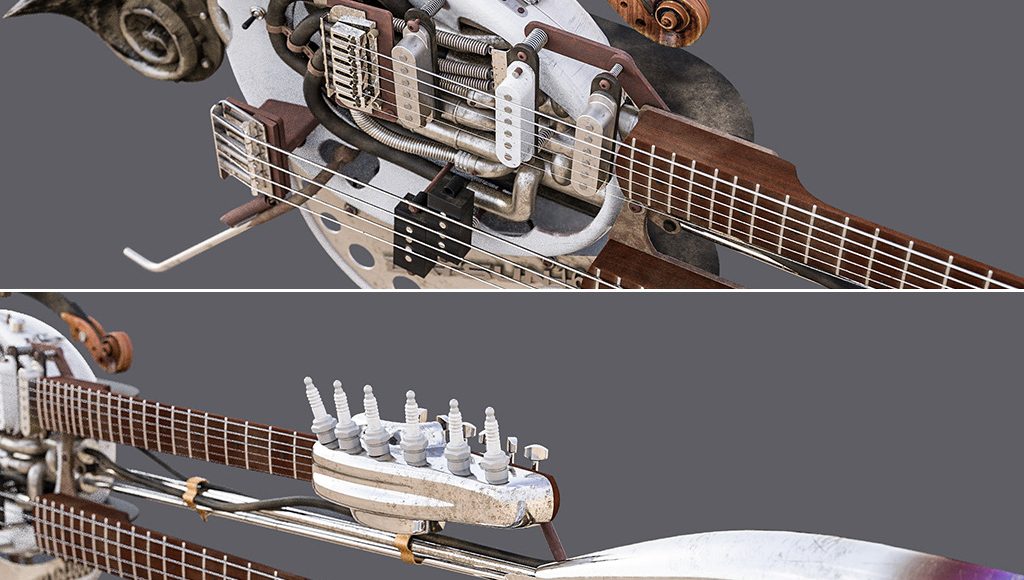 Free 3d model The Doof Warrior’s Guitar by Alexey Ryabov 2