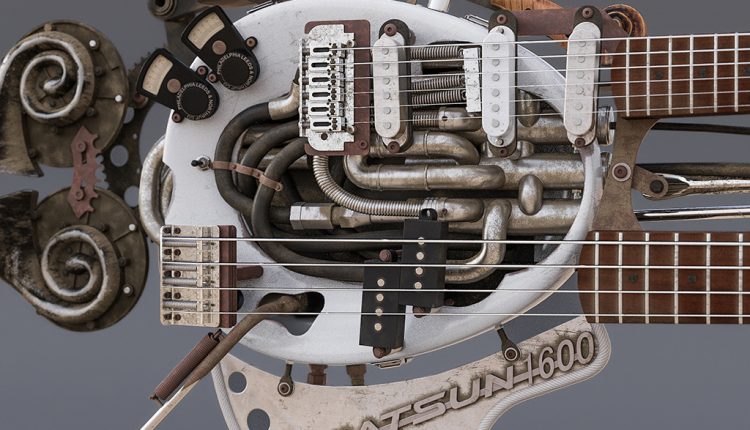 Free 3d model The Doof Warrior’s Guitar by Alexey Ryabov 3