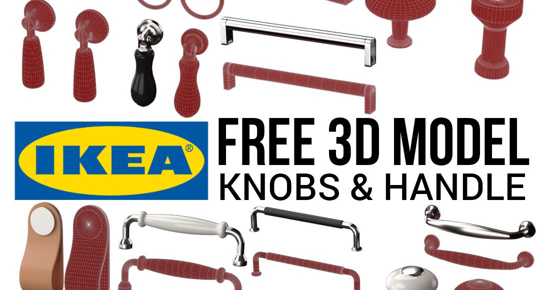 Free Ikea Knobs and Handles 3D model