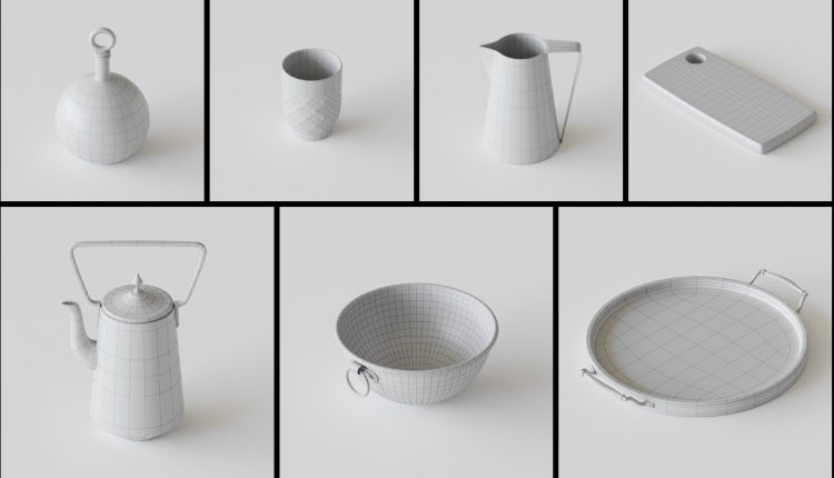 free-3d-model-kitchenware-vol-01-by-vladimir-radetzki 2