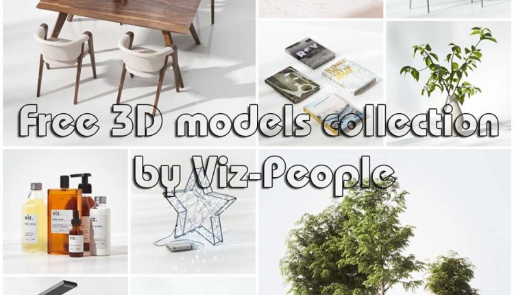 Free 3D models collection by Viz-People full