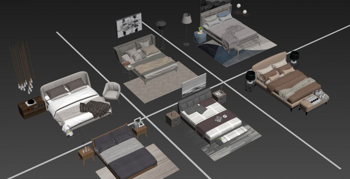 Free 3d Model Beds 2 by Doan Nguyen
