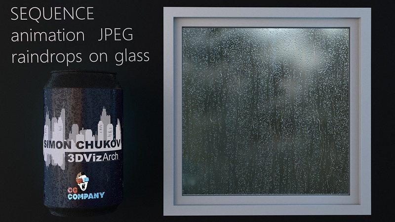 Free Download Raindrops On Glass VFX Animation from Simon Chukov
