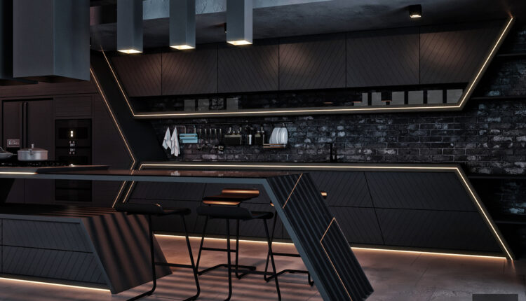Free Scene Modern Kitchen 2020 by Burak LAFCI (2)