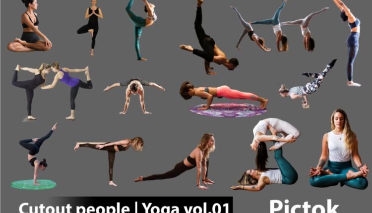 Download Free Cutout People – Yoga Collection Vol.01 from Pictok