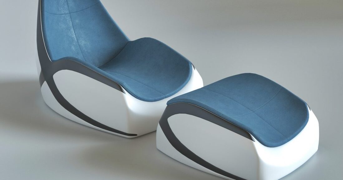 Free 3D model Chair lounge X by Vladimir Ogorodnikov