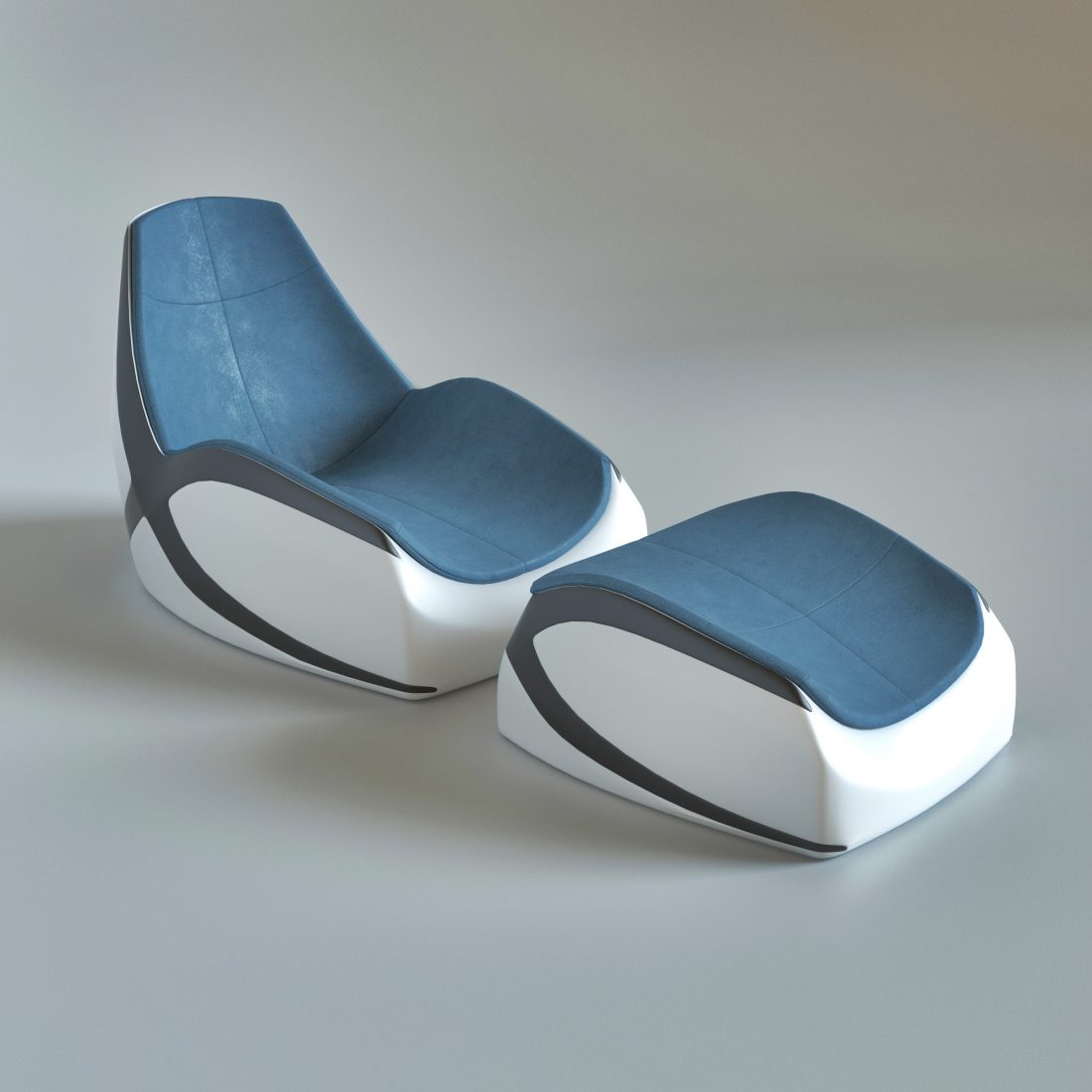 Free 3D model Chair lounge X by Vladimir Ogorodnikov