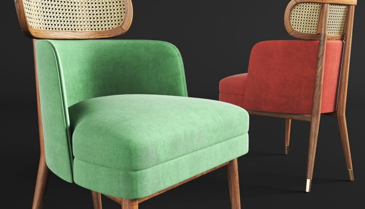 Download Free 3D Models Dining Chair Carter by Nguyen Minh Khoa