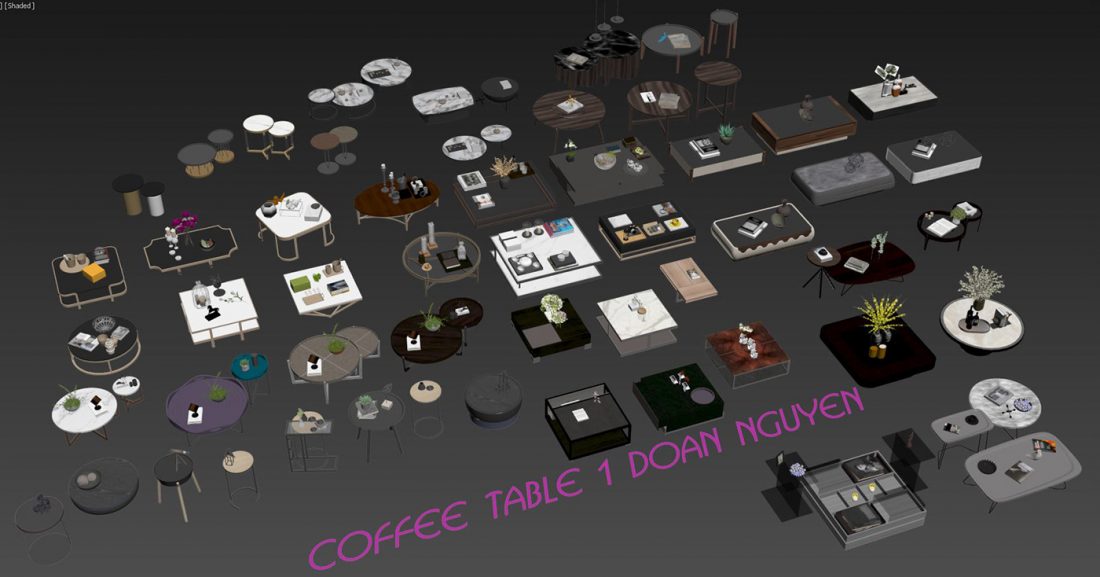 Free 3d Model COFFEE TABLE 1 by Doan Nguyen