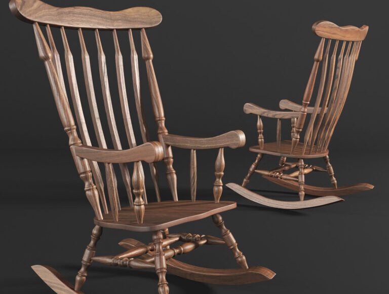 Tutorial And 3d Model Create Rocking Chair By NguyenMinhKhoa