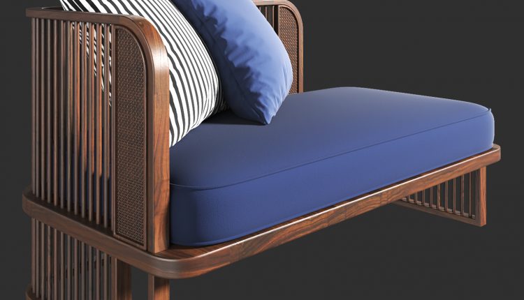Download Free 3D Model Indochine Sofa by Nguyen Minh Khoa