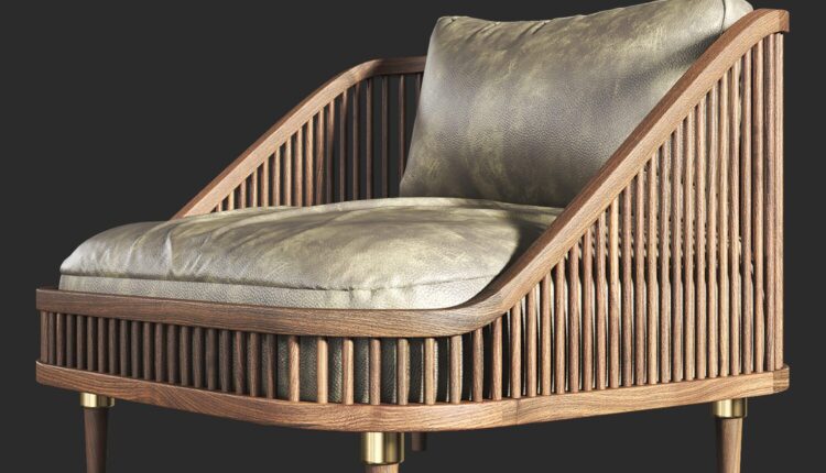 Free 3D Model KBH Lounge Chair 203 By Nguyen Minh Khoa