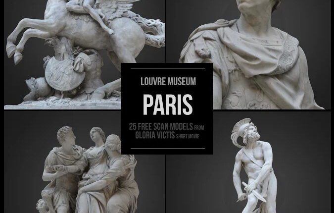 PARIS. 25 FREE 3D scans from Louvre Museum