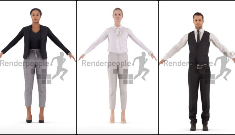 Free 3d 3d Rigged People From Renderpeople - CG TIPS