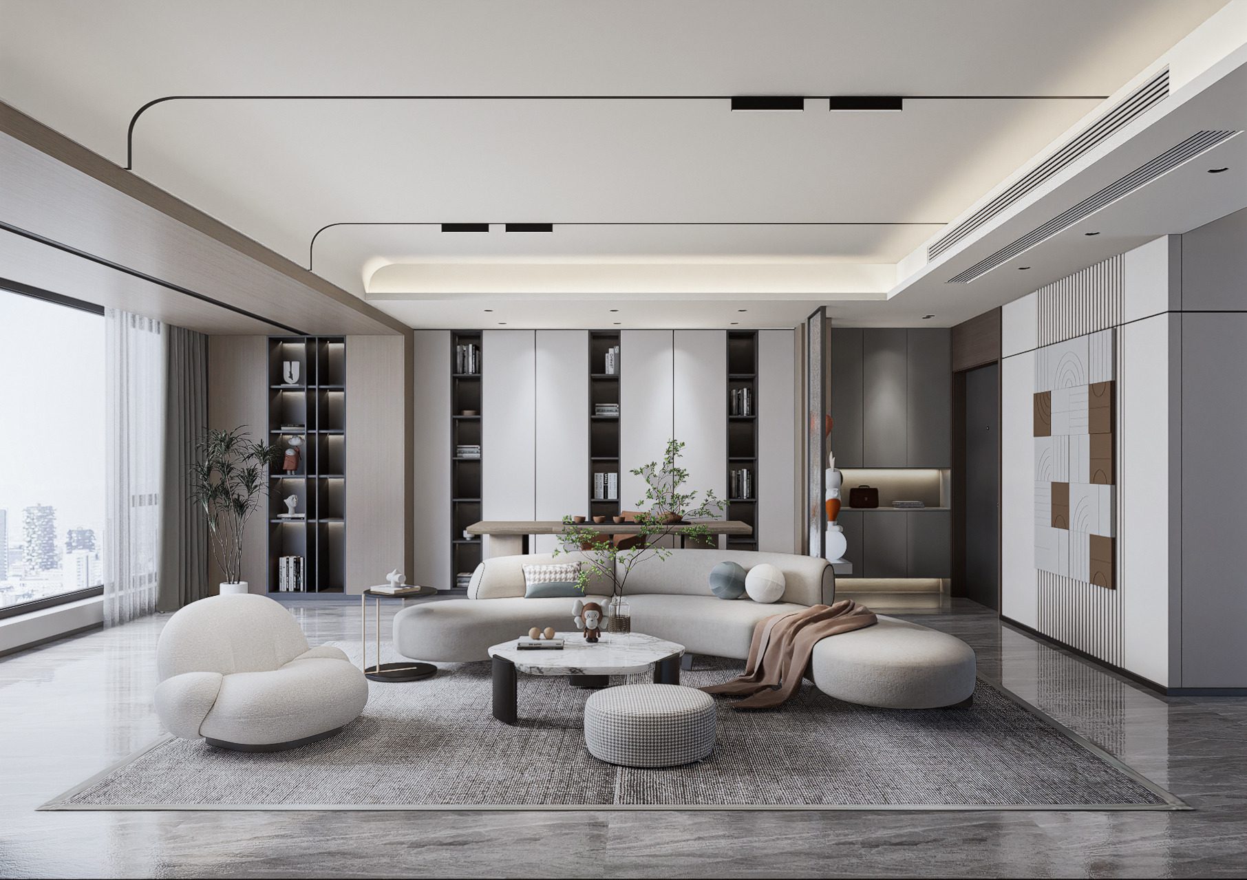 Free 3d Models, D5 Render Scene Modern Flat